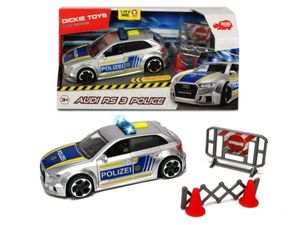 DICKIE Polizei Audi RS3 Polizeiauto 15 cm SOS