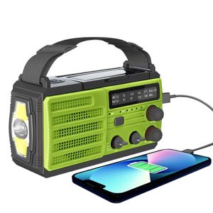Caliyo Solar Radio, Notfall Radio mit Kurbel, Wetter AM/FM/SW Radio Radio (8000mAh Wiederaufladbare Powerbank, USB-Handy-Lader, LED Taschenlampe & Leseleuchte, SOS Alarm, Kompass für Camping Ourdoor)