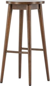 FURNLUX Barhocker Mollosand Walnuss 36cm / Hauptfarbe: Braun / Abmessungen: 36 x 36 x 75 cm