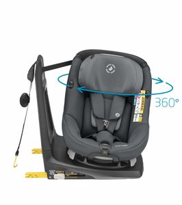 Maxi Cosi Axissfix Authentic Graphite drehbarer Reboarder Kindersitz