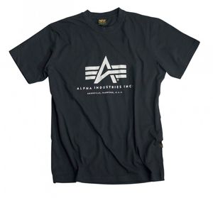 ALPHA Industries Basic T-Shirt schwarz, Größe:L