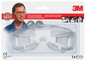 3M Schutzbrille VisitorC für Brillenträger transparent