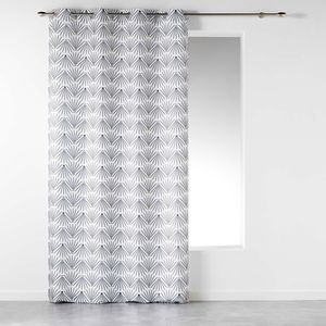 Záclona s očkami 140 cm x 260 cm Lima White Fans