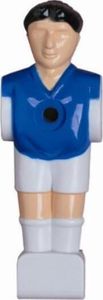 Kickerfigur Kicker Figur Spieler für 16 mm Stangen blau-weiß