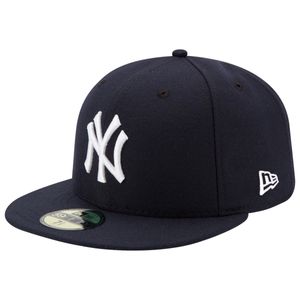 New Era - MLB New York Yankees Authentic Collection EMEA 59Fifty Fitted Cap - Blau : Blau 7 1/4 (57,7cm) Farbe: Blau Größe: 7 1/4 (57,7cm)