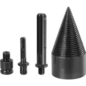 Kužel na štípání dřeva pro vrtačku, Strend Pro, se 3 adaptéry, SDS MAX, HEX 1/2", 60 mm