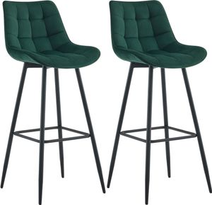 2er Set Barhocker Dartford – grau / Stoff 2er Set Barhocker Dartford – grau / Stoff