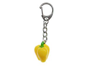 Paprika Schlüsselanhänger Gemüse Miniblings Schlüsselring Kochen Essen gelb