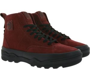 VANS Sentry WC Damen High-Top Sneaker aus Wildleder Rot/Schwarz, Größe:36 1/2