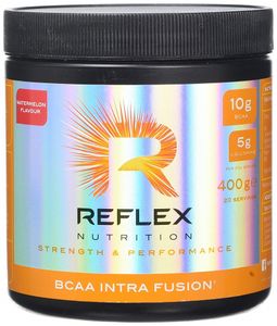 Reflex Nutrition BCAA Intra Fusion® 400 g meloun / BCAA aminokyseliny / Směs aminokyselin BCAA a elektrolytů obohacená o vitamín B6