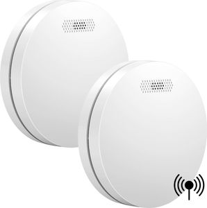 Aroha Link Hitzemelder/Rauchmelder Vernetzt - 10 Jahre Batterie - Feuer/Hitzemelder Vernetzbar - 2 set