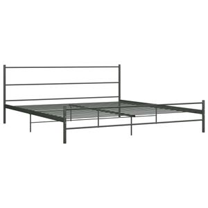 vidaXL Posteľný rošt Grey Metal 180 × 200 cm
