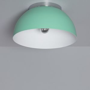 Deckenleuchte Rund Aluminium Ø305mm Bosco Silver Seladongrün