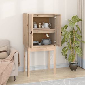 vidaXL Highboard 60x40x120 cm masivní borovicové dřevo