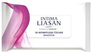 Intima Liasan, Chusteczki nawilżane do higieny intymnej, 30 sztuk (PRODUKT Z NIEMIEC)