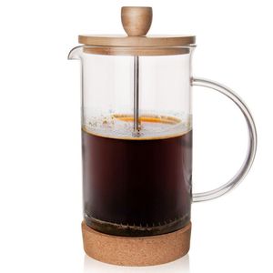ORION Kaffeebereiter Kaffeepresse GLASKANNE mit Siebstempel für die Zubereitung von Kaffee Tee Kräutertee 1l
