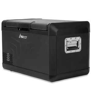 Yolco GCX37 Black Elektrische Kompressor-Kühlbox, App Steuerung per Bluetooth, 12/24 V und 230 V, für Auto, LKW, Boot, Camping Kühlschrank, Schwarz