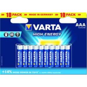 Alkalická baterie Varta, Micro, AAA, LR03, 1,5V Longlife Power, Maloobchodní blistr (10-balení)