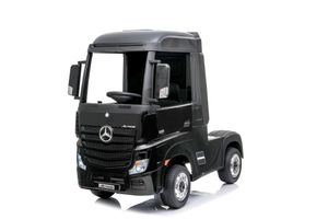 Elektro Kinderauto Mercedes Actros Truck mit Lizenz 4x 35W 2x 12V 7Ah Schwarz