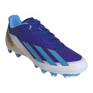 Adidas X CRAZYFAST Club Messi FxG Herren-Fußballschuhe, Weiß/Blau, Größe L 44