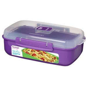 Vorratsdose 1,25 l Frischhaltedose Aufbewahrungsbox Violett SISTEMA Microwave