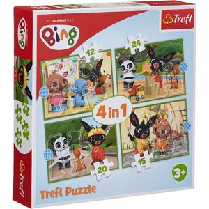 TREFL Puzzle Bing: Happy Day 4in1 (12,15,20,24 Teile)