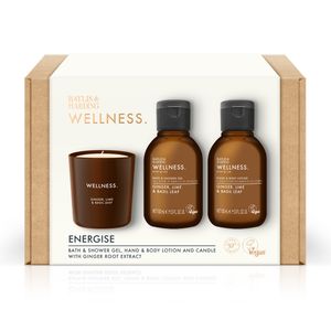 Baylis & Harding Ingwer-, Limetten- und Basilikumblatt-Wellness-Set 3-teiliges Herren-Geschenkset Ingwer, Zitrone und Basilikum