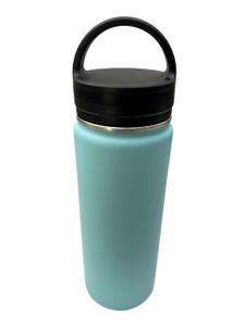 Thermosflasche Edelstahl Isolierflasche 500 ml | Trinkflasche | Isolierkanne warme/ kalte Getränke auslaufsicher, robust, 0,5l, Türkis