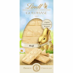 Lindt Goldhasen Tafel Weiß Schokolade Original Goldhasen Rezeptur 120g