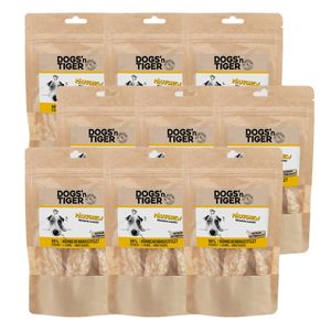Dogs'n Tiger Adult Dog Snacks Päuschen, pochúťky, 99% lyofilizované kuracie prsné filé, 9x 80g