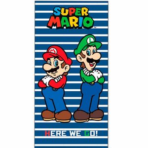 Super Mario Badetuch Strandtuch XXL Badehandtuch 70 x 140 cm aus Baumwolle