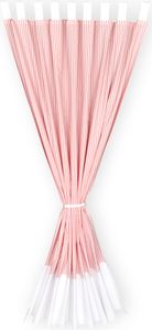 KraftKids Gardinen Uniweiss / Streifen rosa Länge: 230 cm