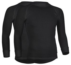 termokošeľa pánska polyesterová čierna 2-pack veľkosť S