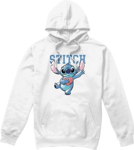 Lilo & Stitch - "Clutching Hearts" Kapuzenpullover für Herren TV4741 (XL) (Weiß)