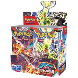 Pokemon Scarlet & Violet Obsidian Flames Display englisch