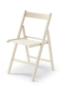 Skládací židle CasaDolce HARE WHITE, sada 4 kusů, bílá, 43x48x79 cm, lakovaná