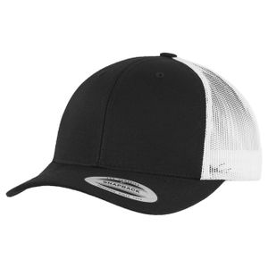 FLEXFIT Unisex sieťovaná šiltovka Retro Trucker 2-Tone 6606T Viacfarebná čierna/biela Jedna veľkosť