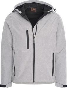 Cappuccino Italia Softshell Hood Jacket Grijs  Grau - Große L