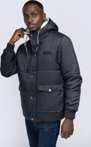 Herren Winterjacke mit Kapuze normale Passform FOX HILL Anthracite S Lonsdale