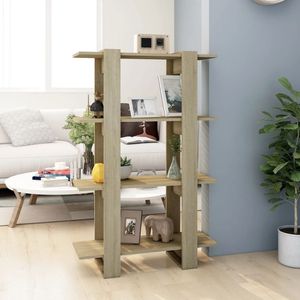 vidaXL Bücherregal/Raumteiler Sonoma-Eiche 80x30x123,5 cm