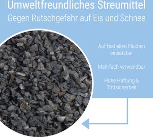 Schicker Mineral-Diabas Streusplitt plastikfrei verpackt 15 kg-2-5mm