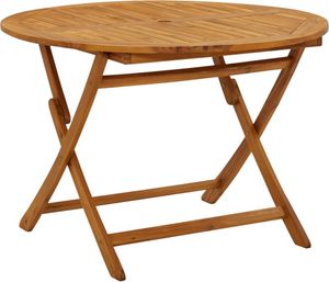 Klappbarer Gartentisch 110 cm Massivholz Akazie