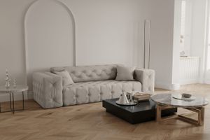 Kaiser Möbel Sofa XXL Wohnlandschaft Wohnzimmer CLOUD stilvol viele farben Perle