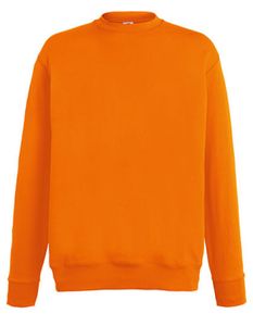 Fruit of the Loom Herren Sweatshirt Sweater Pullover Pulli Rundhals, Größe:XL, Farbe:Orange
