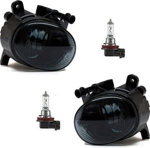 Klarglas Nebelscheinwerfer Set H11 schwarz smoke passt für Audi A5 7T A4 B8 A6 4G Q3 VW Passat CC