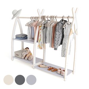 MAMOI® Kleiderstange Baby Kinderzimmer | Kinderkleiderstange 95x106x32cm / 53x95x32cm | Kinder Kleiderständer Baby | Garderobenständer | Baby Garderob MAMOI® Kleiderstange Baby Kinderzimmer | Kinderkleiderstange 95x106x32cm / 53x95x32cm | Kinder Kleiderständer Baby | Garderobenständer | Baby Garderob