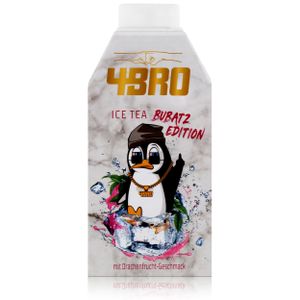 4BRO Ice Tea Bubatz Edition Drachenfrucht 500ml - Erfrischungsgetränk (1er Pack)