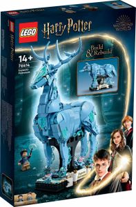 LEGO 76414 Harry Potter Expecto Patronum, 2 in 1 Hirsch und Wolf Figur, 2-in-1 Figuren-Set, Spielzeug zum Sammeln, Bauen und als Dekoration, Geschenk und Zubehör für Teens, Männer und Frauen