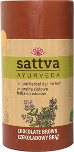 Sattva Natural Herbal Dye for Hair Naturalna ziolowa farba do wlosow Chocolate Brown, 150g