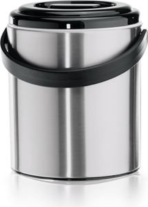 Eiseimer Mit Kunststoffzange und perforiertem Einsatz 2,2 l, Edelstahl silber Eiseimer Mit Kunststoffzange und perforiertem Einsatz 2,2 l, Edelstahl silber